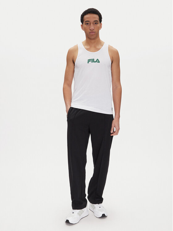 Fila Fila Majica brez rokavov Lirey FAM0919 Bela Slim Fit