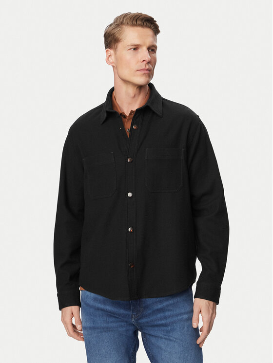 HUGO Cămașă Erato 50561706 Negru Regular Fit