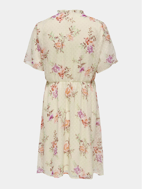 ONLY ONLY Sukienka codzienna Aida 15319705 Écru Regular Fit