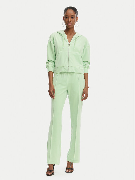 Juicy Couture Juicy Couture Spodnie dresowe Tina JCWBJ126327 Zielony Straight Leg