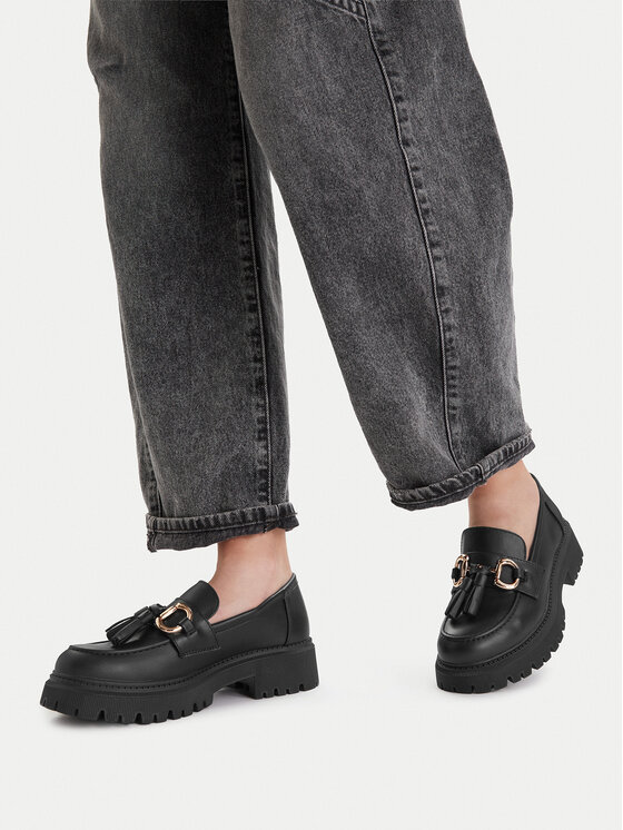 JENNY JENNY Loafersy DOIN ALRIGHT CEO-WS5875-29 Czarny