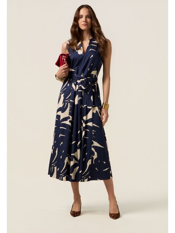 Oltre Oltre Vestito elegante 7108R004809N0Z4 Blu A-Line Fit