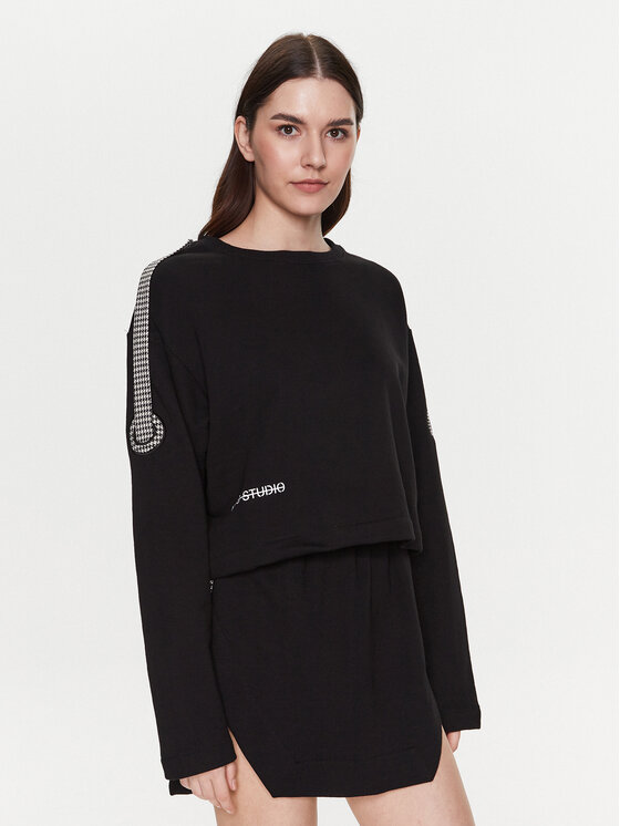 MMC Studio Bluză Lucco Negru Relaxed Fit