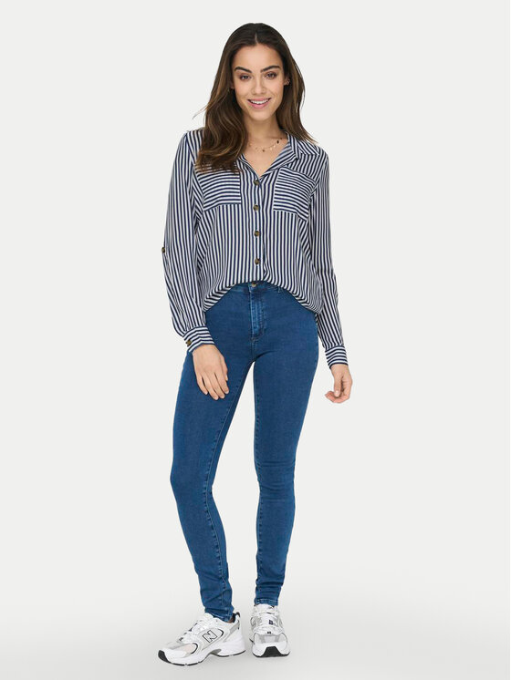 ONLY ONLY Marškiniai Yasmin 15281677 Mėlyna Standard Fit