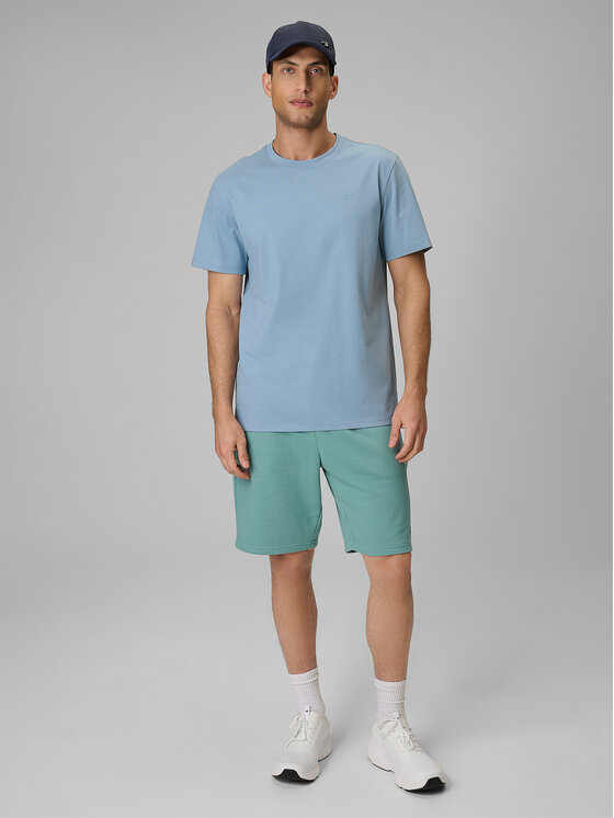 4F 4F Szorty sportowe BASIC+ Turkusowy Regular Fit