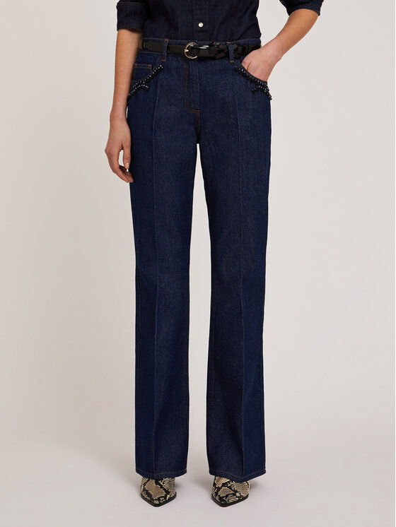 Motivi Motivi Jeans P541Q003814N024 Blu Flare Fit