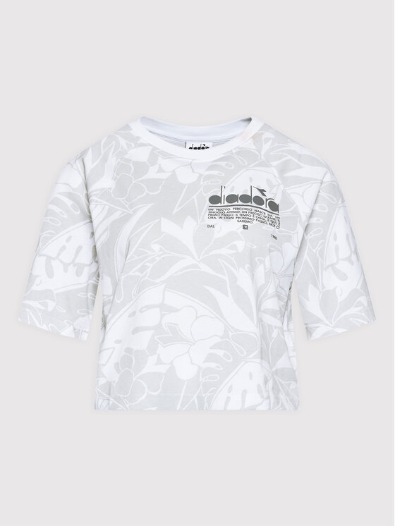 Diadora Diadora T-Shirt Manifesto 502.178412 Szary Regular Fit