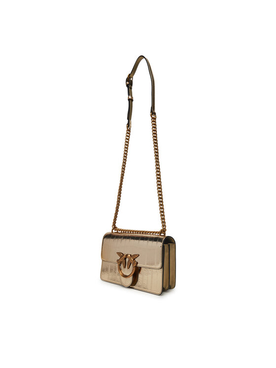 PINKO PINKO Torebka Love One Mini Dc PE 25 PLTT 100074 A26X Złoty