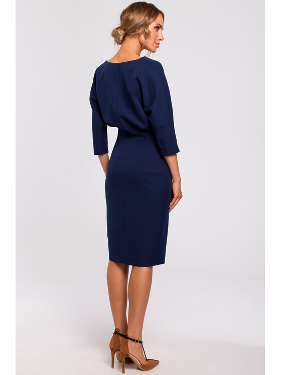 Made of Emotion Made of Emotion Abito da cocktail M464 Blu scuro A-Line Fit