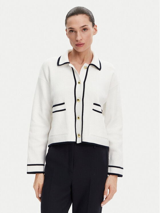 Barbour Barbour Kardigāns LKN1621WH71 Écru Regular Fit