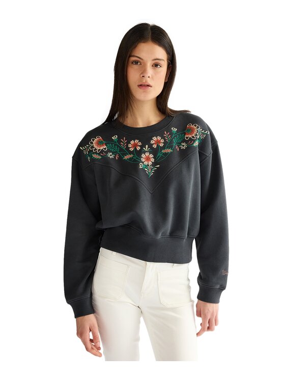 Wrangler Wrangler Bluza 112378109 Czarny Regular Fit
