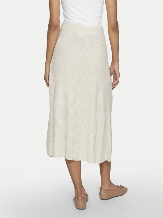 Vila Vila Gonna midi Olina 14098891 Beige Regular Fit