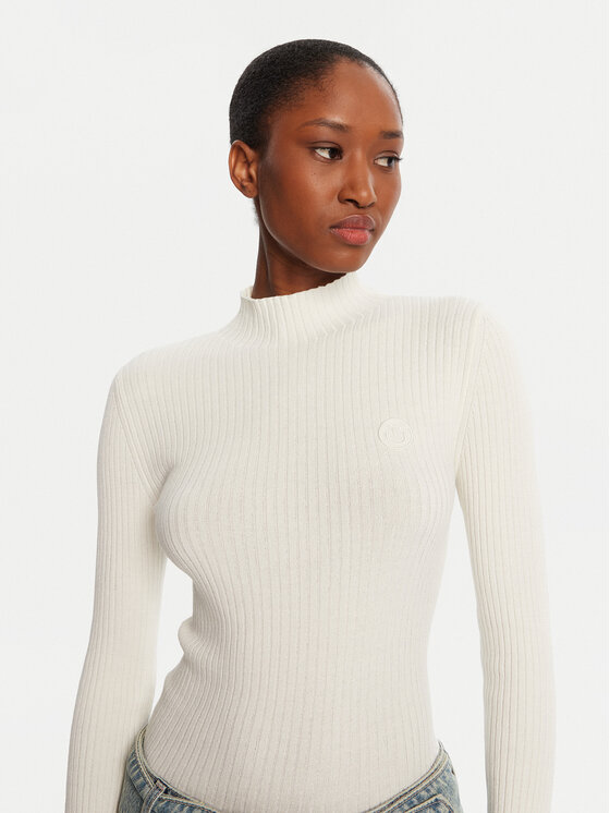 HUGO HUGO Sweter Sarmie_B 50522578 Écru Slim Fit