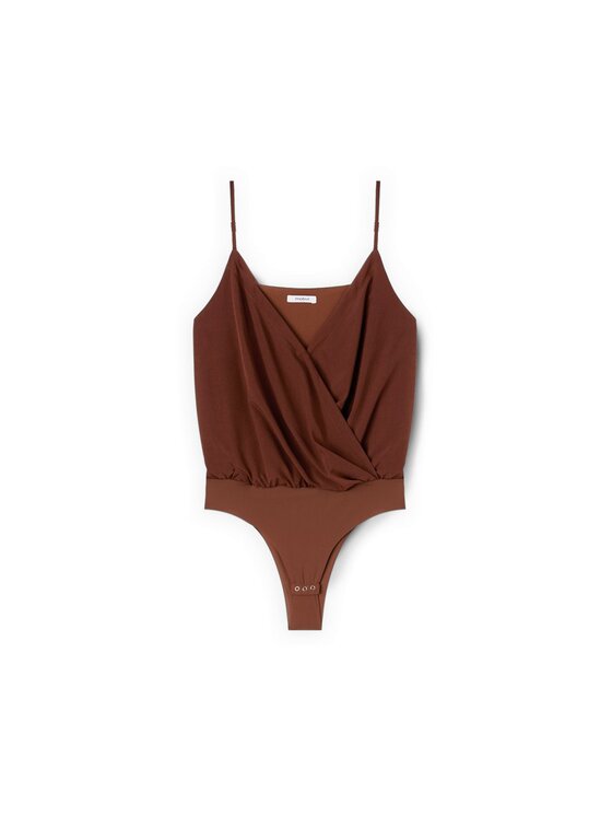 Motivi Motivi Top D051Q000558N022 Brązowy Regular Fit