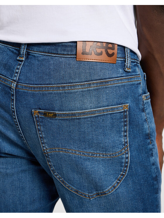 Lee Lee Jeansy X Straight Niebieski Regular Fit