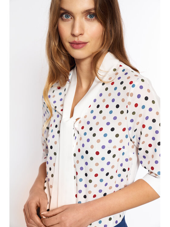 NIFE NIFE Halenka B181 Écru Feminine Fit