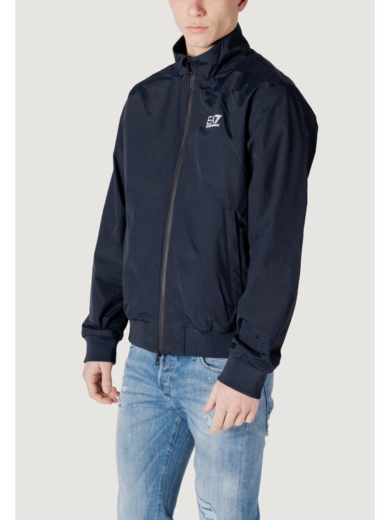 EA7 Emporio Armani EA7 Emporio Armani Kurtka skórzana 7M000424 AF13569 Niebieski Casual Fit