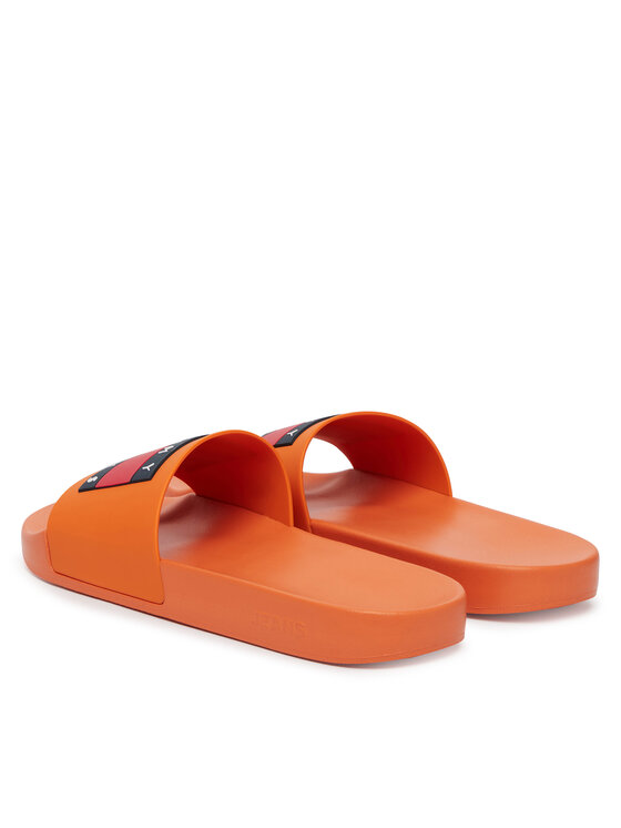 Tommy Jeans Tommy Jeans Natikači Tommy Jeans Pool Slide Ess EM0EM01191 Oranžna