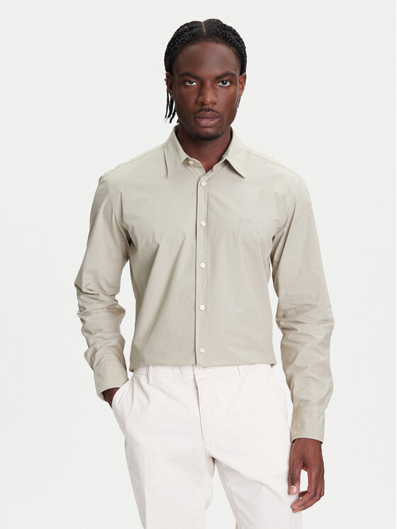 BOSS Koszula Relegant 50518304 Zielony Regular Fit