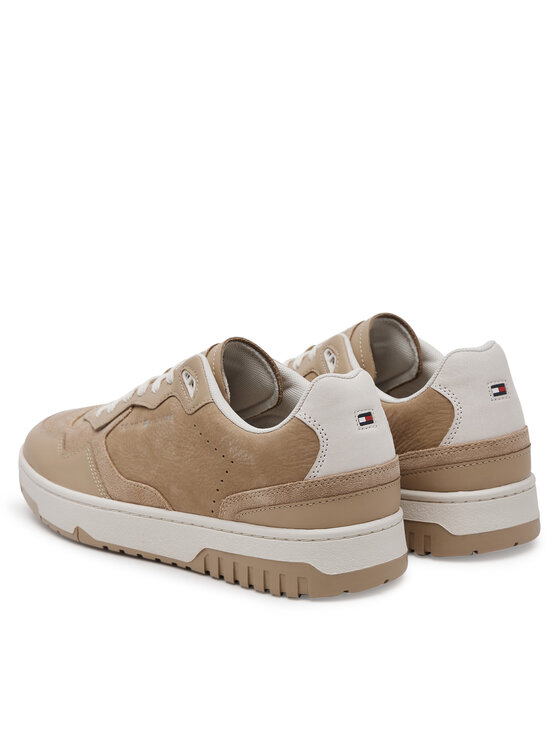 Tommy Hilfiger Tommy Hilfiger Laisvalaikio batai Th Basket Better Premium Mix FM0FM05417 Smėlio