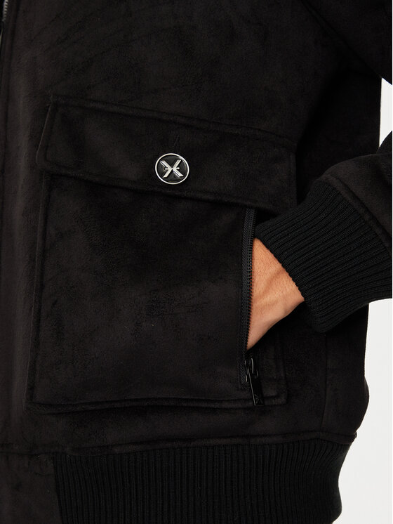Richmond X Richmond X Dirbtinės odos striukė UMA24167MT Juoda Regular Fit
