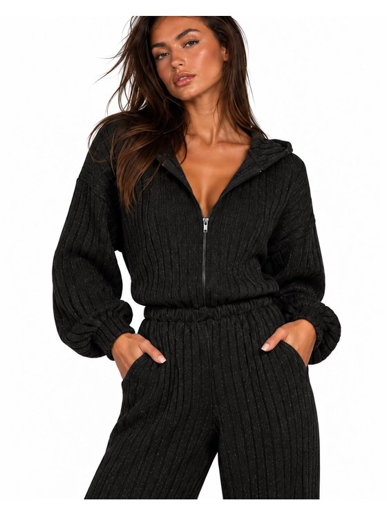 Agatha Studio Agatha Studio Kombinezon A26SS-AB-K08 Czarny Oversize