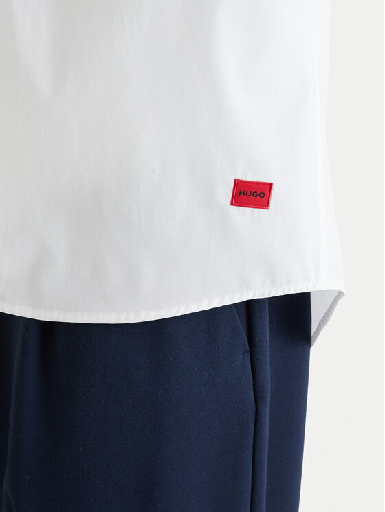 HUGO HUGO Košeľa Ellino 50560584 Biela Relaxed Fit