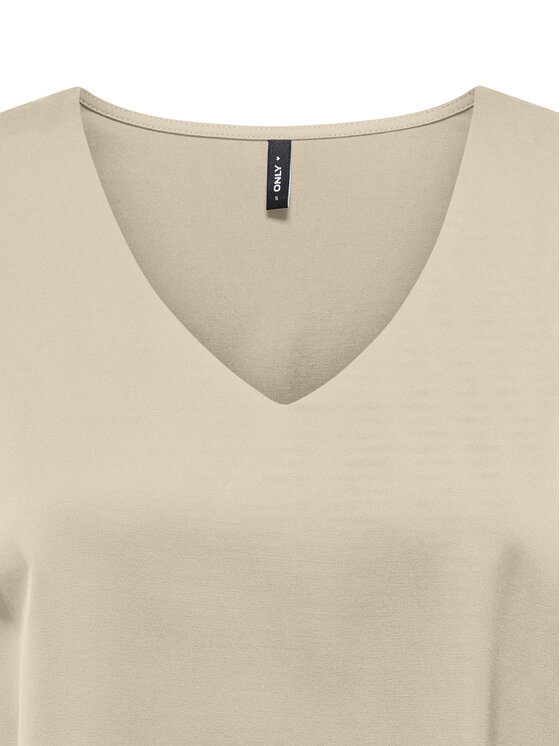 ONLY ONLY Μπλουζάκι Mika 15361191 Καφέ Regular Fit