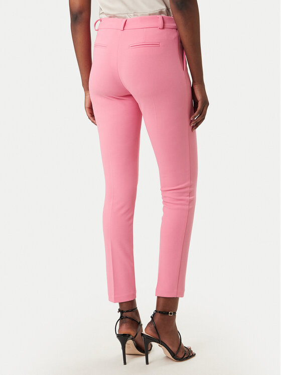 Rinascimento Rinascimento Medžiaginės kelnės CFC0127865003 Rožinė Slim Fit