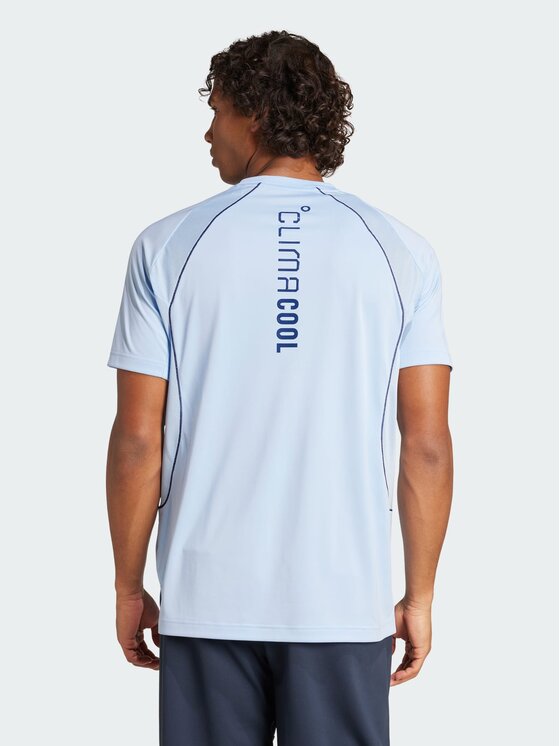 adidas adidas Koszulka techniczna Tech Apparel CLIMACOOL Tee Błękitny Regular Fit