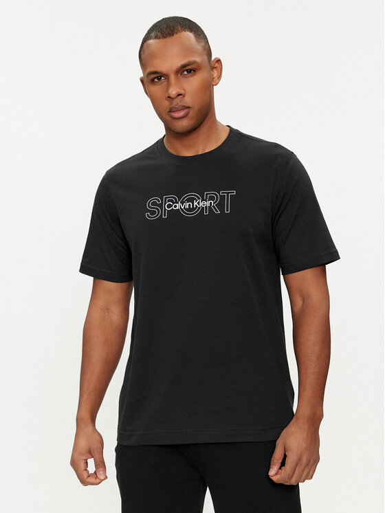 Calvin Klein Performance Calvin Klein Performance T-Shirt Graphic 00GMS4K169 Černá Regular Fit
