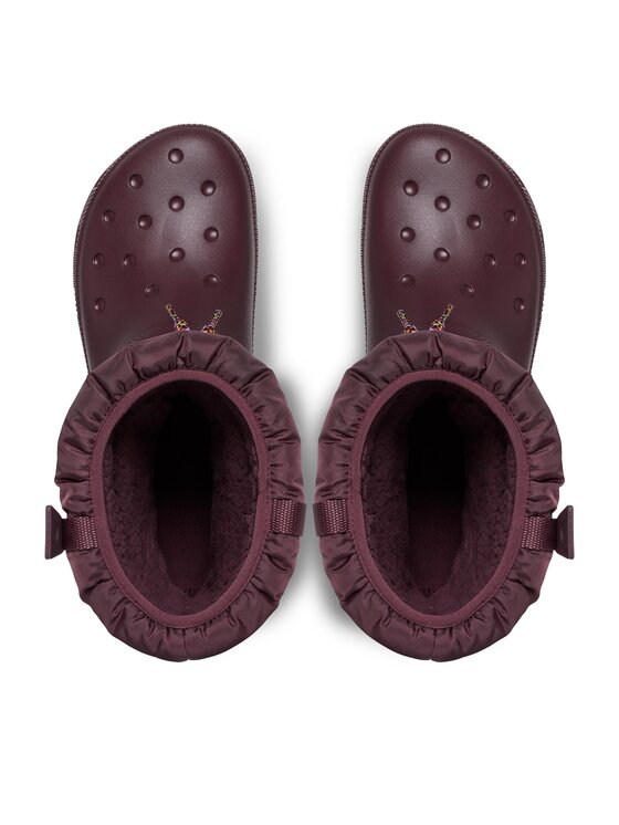 Crocs Crocs Čizme za snijeg Crocs Classic Neo Puff Luxe Boot W 207312 Tamnocrvena