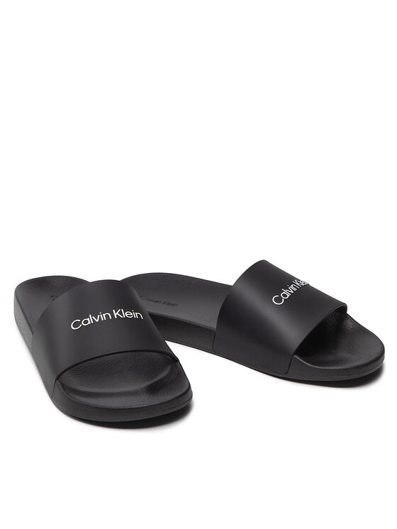 Calvin Klein Jeans Calvin Klein Jeans Natikače Pool Slide HM0HM00455 Crna