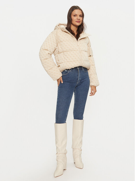 Guess Guess Übergangsjacke Daisy W4BL36 WGJZ0 Beige Regular Fit