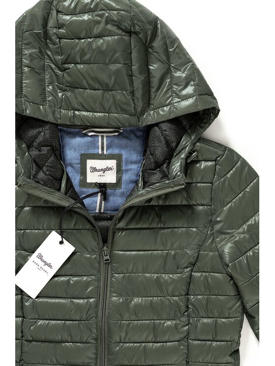 Wrangler Wrangler Giacca da donna PUFFER JACKET Verde Slim Fit