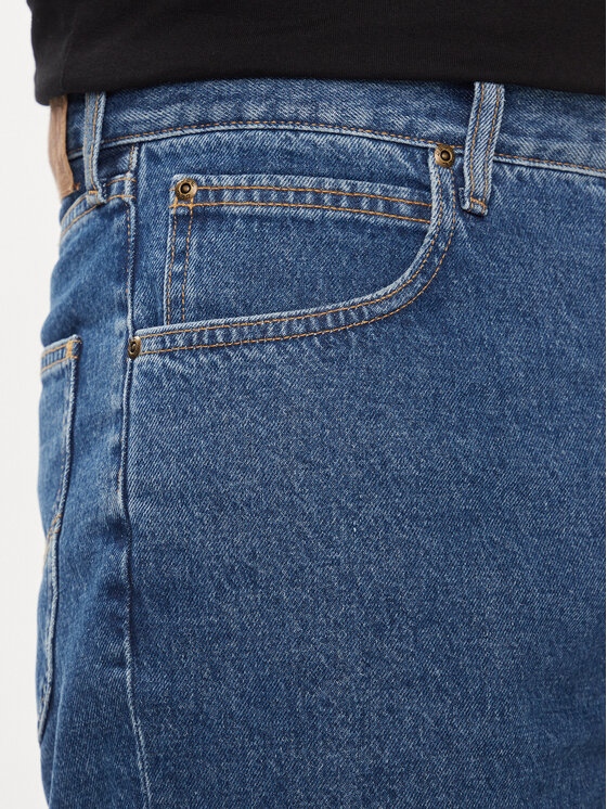 Lee Lee Szorty jeansowe Asher 112349331 Niebieski Loose Fit