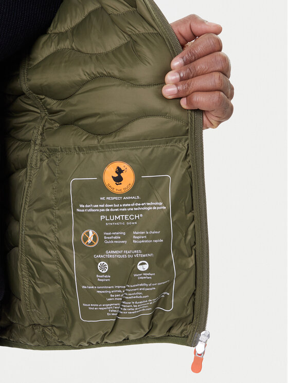 Save The Duck Save The Duck Преходно яке D32189M GIGA21 Зелен Regular Fit