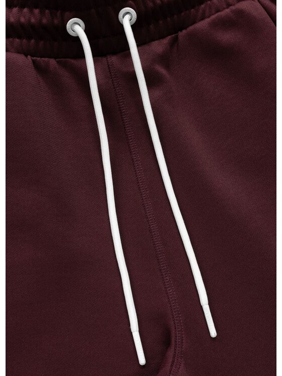 PITBULL PITBULL Spodnie dresowe Tape Logo Czerwony Regular Fit