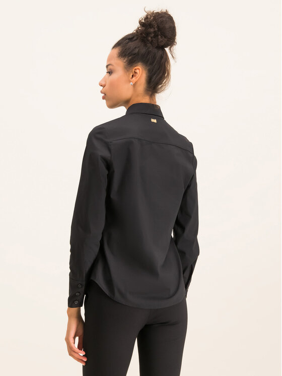 Cavalli Class Cavalli Class Blúzka B0IUA601 Čierna Regular Fit