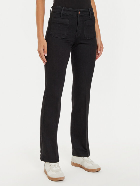 Wrangler Džínsy 112127840 Čierna Flare Fit