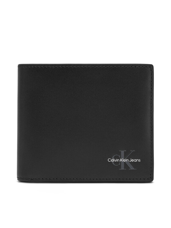 Calvin Klein Jeans Calvin Klein Jeans Nagyméretű férfi pénztárca Mono Logo Bifold LV04G1030G Fekete
