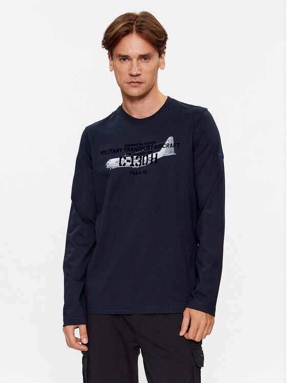 Aeronautica Militare Aeronautica Militare Hosszú ujjú 232TS2132J609 Sötétkék Regular Fit