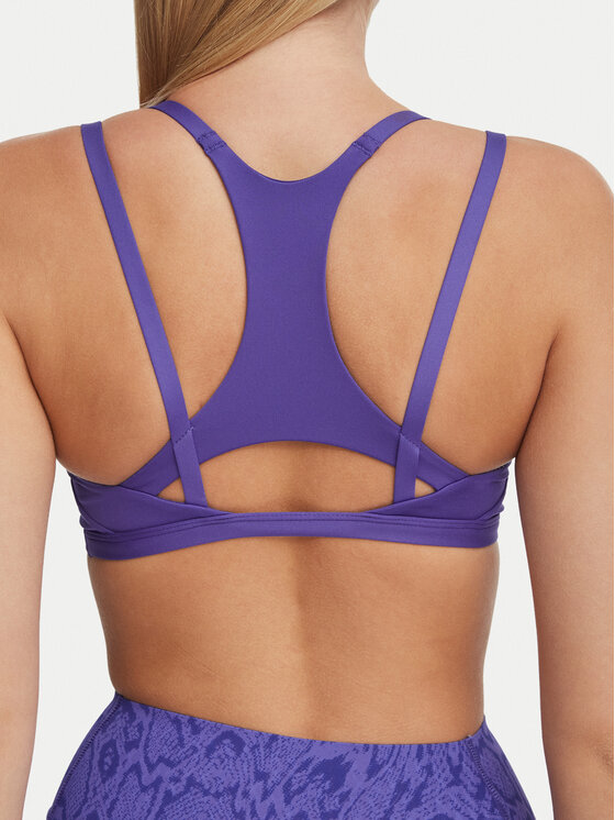 adidas adidas Biustonosz sportowy Optime Workout Strappy Light Support Bra KS6041 Fioletowy