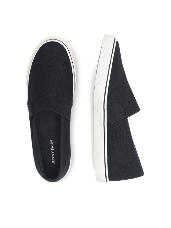 Jenny Fairy Jenny Fairy Sneakers aus Stoff Doris HYV2033-1 Schwarz