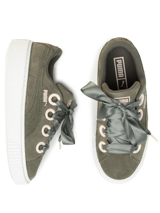 Puma Sneakers Platform Kiss Sd Jr 367459 02 Gr n Modivo