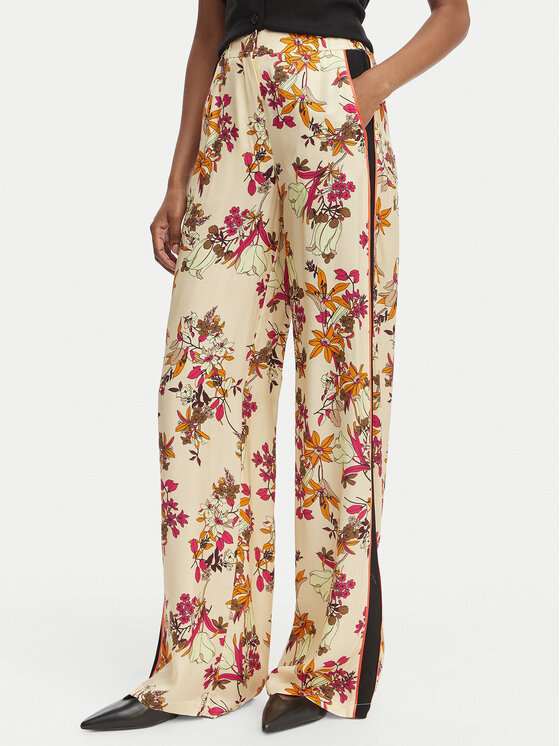 Simona Corsellini Simona Corsellini Pantaloni di tessuto P26CPPA02001 Multicolore Regular Fit