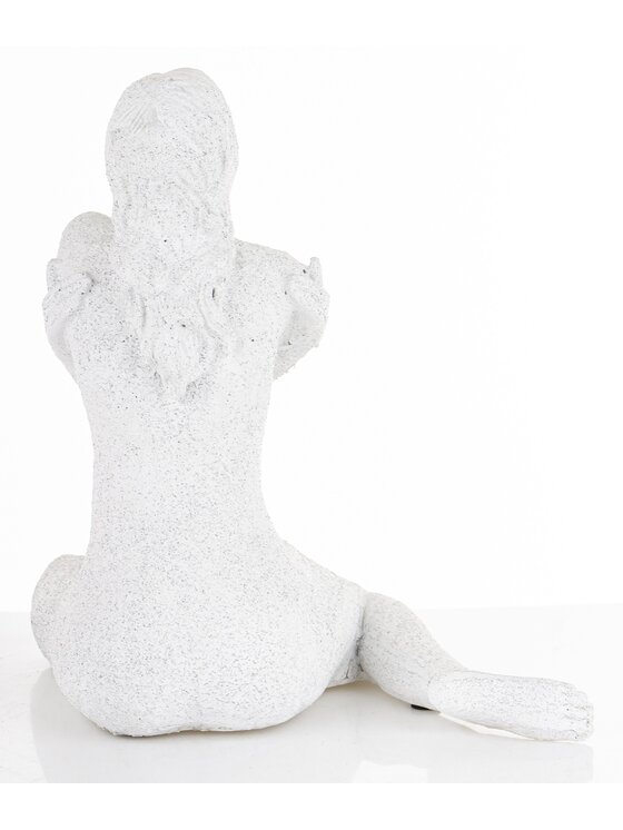 MIAhome MIAhome Figurka siedzącej kobiety 21,5x21x15 cm DONNA-3 Biały