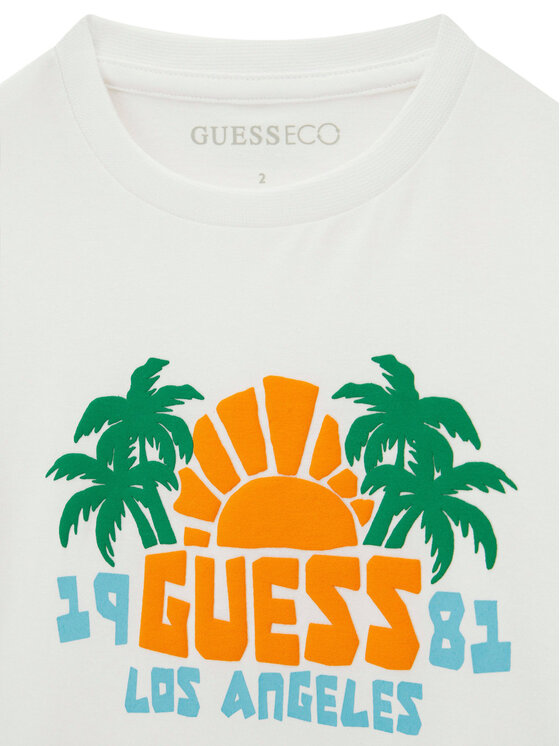 Guess Guess T-shirt N6GI09 K8HM4 Bijela Regular Fit