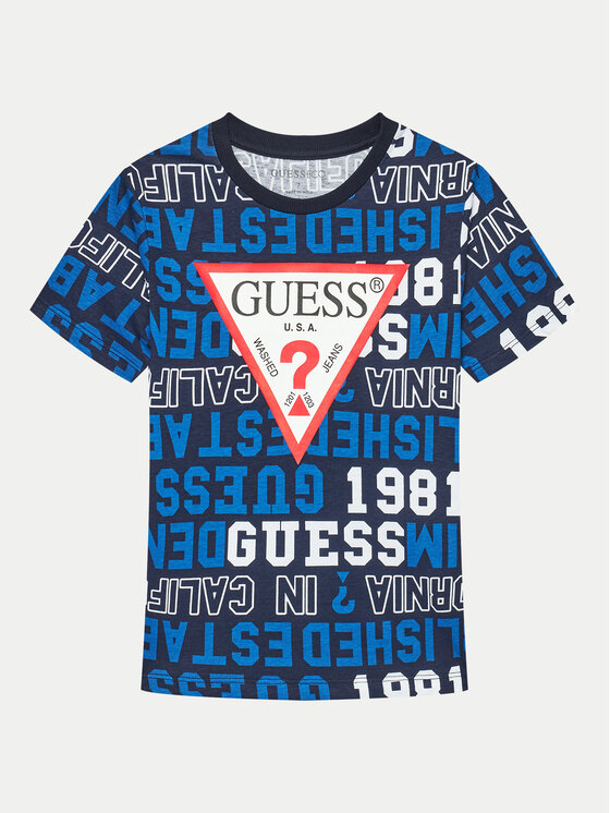Guess Tricou L4YI04 K8HM3 Colorat Classic Fit