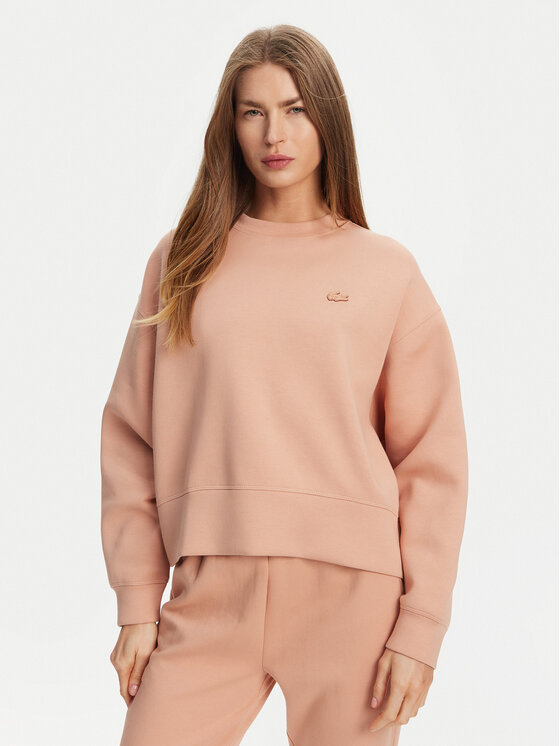 Lacoste Mikina SF5614 Oranžová Oversize